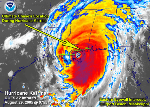 Hurricane Katrina (12L) in the Gulf of Mexico